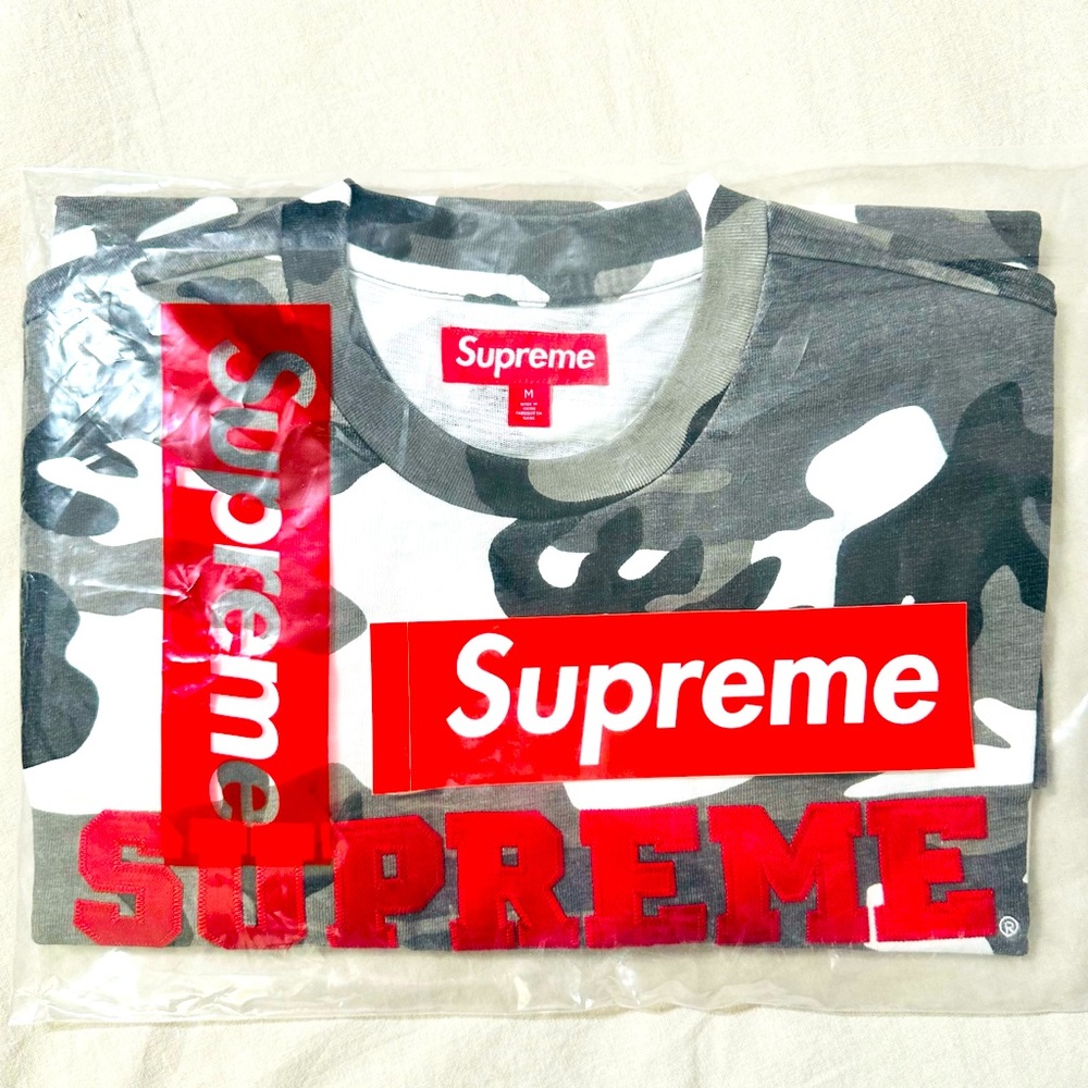Supreme - Collegiate snow Camo Shirt size M (New)